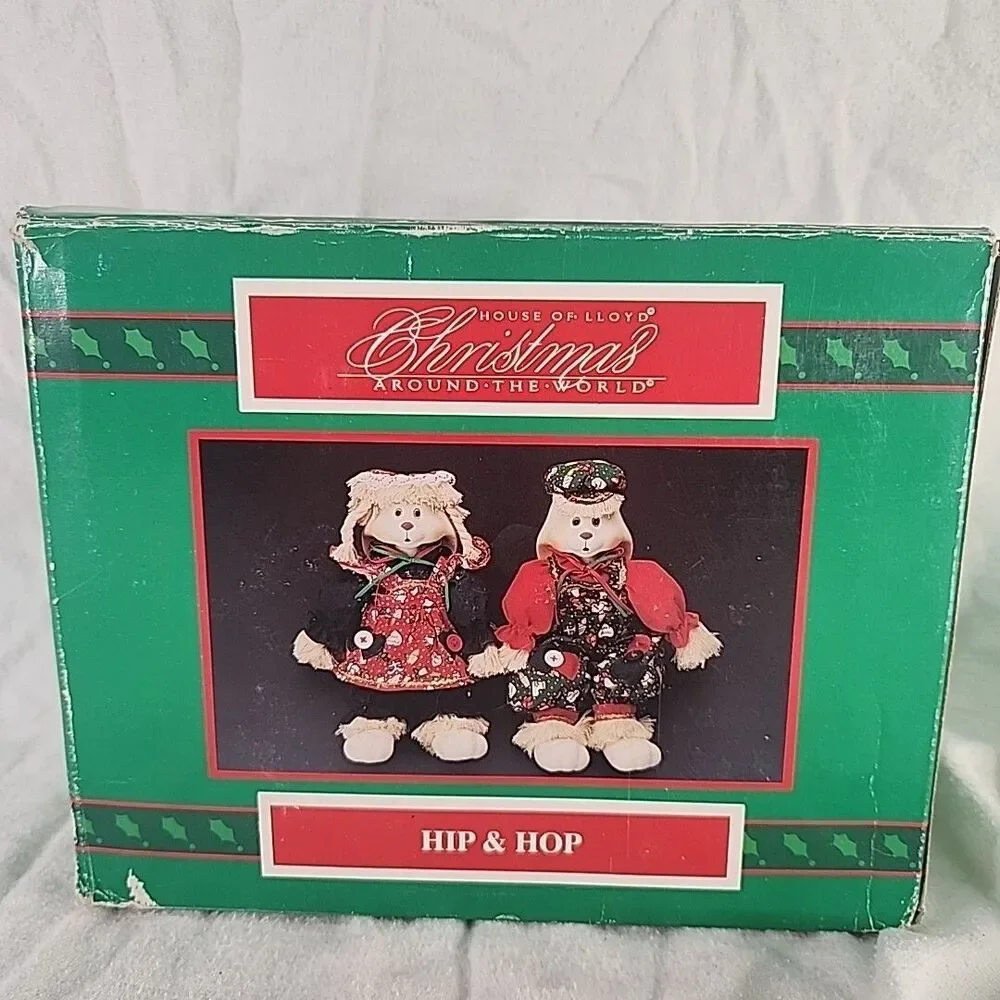 HOUSE OF LLOYD Christmas Around The World Hip & Hop Bunny Doll Porcelain Vintage